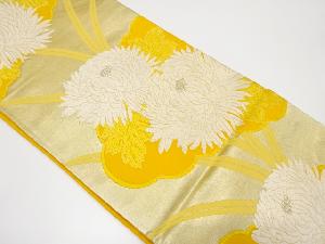 アンティーク　雲に花模様織り出し袋帯（材料）